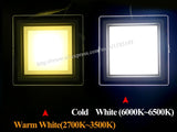 Dimmable LED Panel Downlight Super Bright Glass Square Ceiling Recessed Panel Lights SMD 5360 LED Spot Light Bulb AC110V 220V