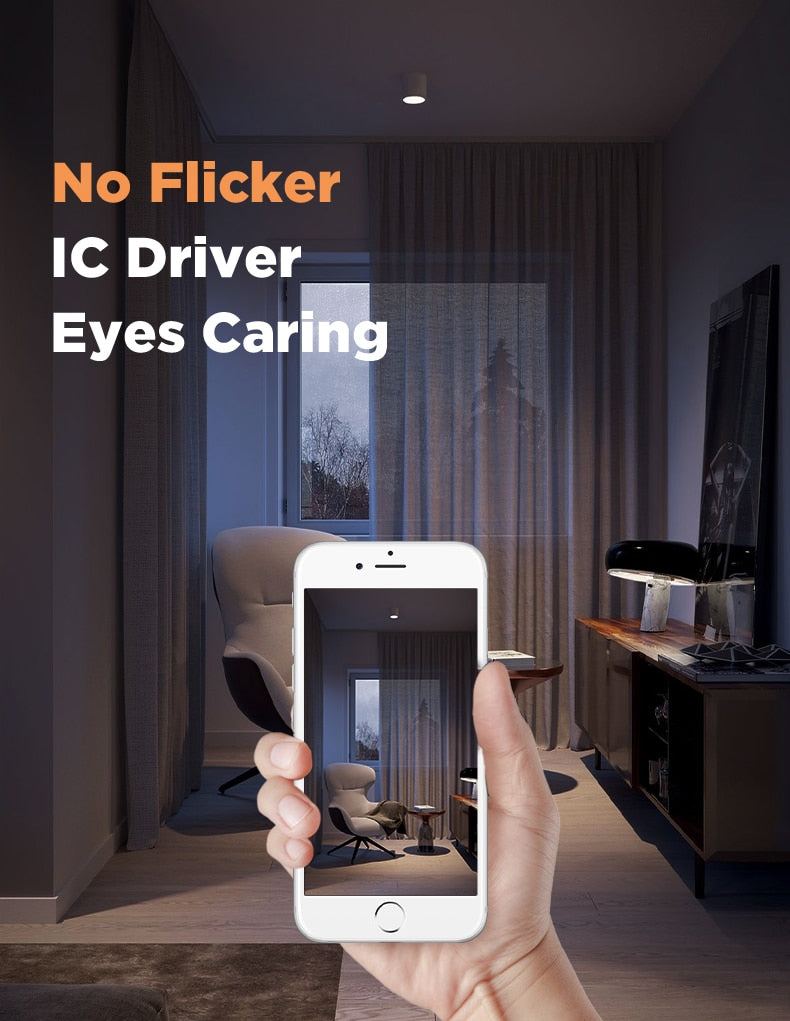 New Foldable Down Light COB Led Spotlight 7W 10W 15W Spot Lights Angle Adjustable Lamp For Home Living Room Shop Indoor Lighting