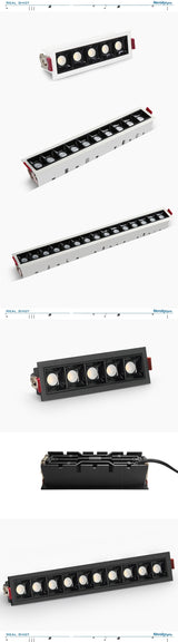 Led Recessed downlights black Ceiling LED Spot lamp bedroom white Square Spot light Living Room modern led ceiling light fixture