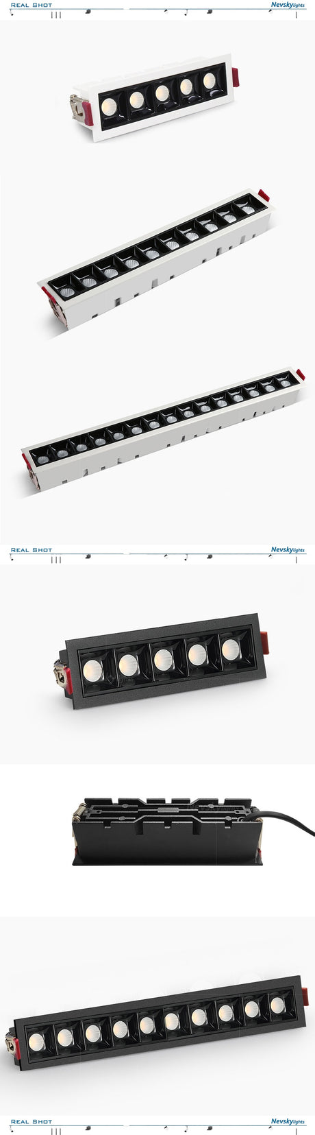 Led Recessed downlights black Ceiling LED Spot lamp bedroom white Square Spot light Living Room modern led ceiling light fixture