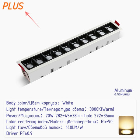 Led Recessed downlights black Ceiling LED Spot lamp bedroom white Square Spot light Living Room modern led ceiling light fixture