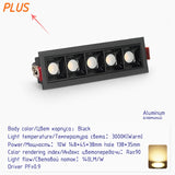 Led Recessed downlights black Ceiling LED Spot lamp bedroom white Square Spot light Living Room modern led ceiling light fixture