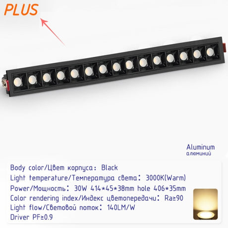 Led Recessed downlights black Ceiling LED Spot lamp bedroom white Square Spot light Living Room modern led ceiling light fixture