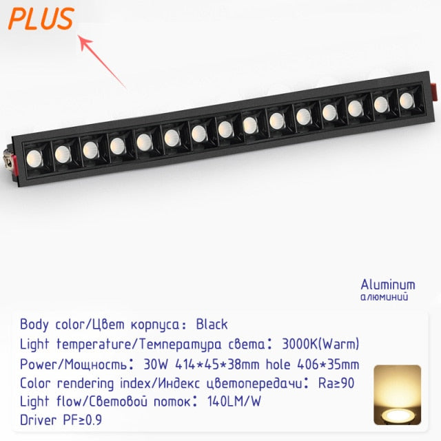 Led Recessed downlights black Ceiling LED Spot lamp bedroom white Square Spot light Living Room modern led ceiling light fixture