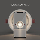 Deep Anti-Glare LED Ceiling downlight Angle Adjustable COB Spot led lights 15W 12W 7W Bedroom Kitchen led Recessed Downlight