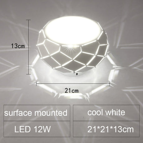 Modern LED Ceiling light Simplicity 5W 12W 3 light color Dimming Switch control cylinder lamp for aisle corridor illumination