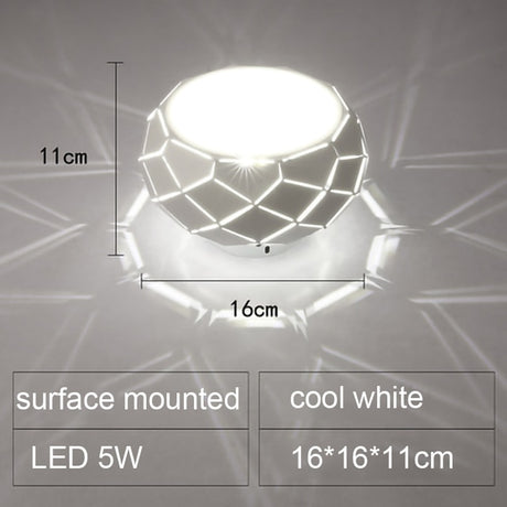 Modern LED Ceiling light Simplicity 5W 12W 3 light color Dimming Switch control cylinder lamp for aisle corridor illumination