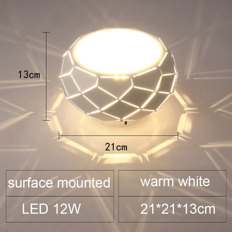 Modern LED Ceiling light Simplicity 5W 12W 3 light color Dimming Switch control cylinder lamp for aisle corridor illumination