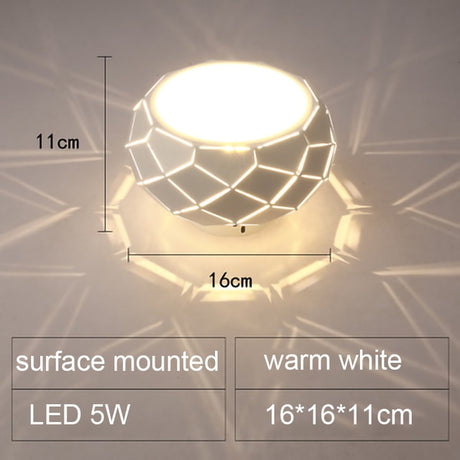 Modern LED Ceiling light Simplicity 5W 12W 3 light color Dimming Switch control cylinder lamp for aisle corridor illumination