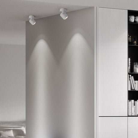 White Black Dimmable Rotating LED Downlights Surface Mounted Adjustment COB AC85-265V 8W 10W 12W 15W LED Ceiling Lamp Spot light