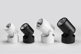 White Black Dimmable Rotating LED Downlights Surface Mounted Adjustment COB AC85-265V 8W 10W 12W 15W LED Ceiling Lamp Spot light