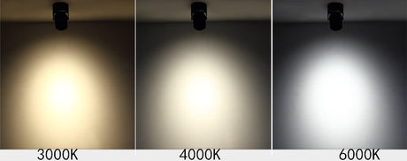 White Black Dimmable Rotating LED Downlights Surface Mounted Adjustment COB AC85-265V 8W 10W 12W 15W LED Ceiling Lamp Spot light