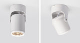 White Black Dimmable Rotating LED Downlights Surface Mounted Adjustment COB AC85-265V 8W 10W 12W 15W LED Ceiling Lamp Spot light