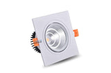 Dimmable LED COB Spotlight Ceiling lamp AC85-265V 7W 9W 12W 15W 18w Aluminum recessed downlights square led panel light