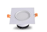 Dimmable LED COB Spotlight Ceiling lamp AC85-265V 7W 9W 12W 15W 18w Aluminum recessed downlights square led panel light