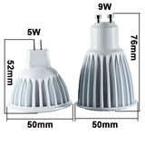 super MR16 led spotlight 2pcs 12v 24v 5W 9W cob bulb lighting MR16 low voltage ceiling lamp energy saving downlight