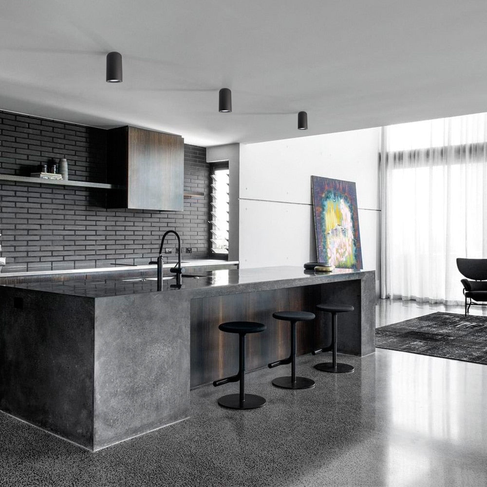 Aisilan Nordic LED Downlight Surface Mounted Ceiling Lamps AC85-260V White/Black Spot light for Living Room Bedroom Hallway