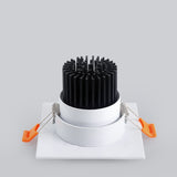 Anti-glare Square LED COB Downlight 7W 15W 25W 30W Dimmable 110V 220V Ceiling Spotlight 3000K 4000K 6000K For Bedroom Lighting