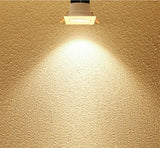 Anti-glare Square LED COB Downlight 7W 15W 25W 30W Dimmable 110V 220V Ceiling Spotlight 3000K 4000K 6000K For Bedroom Lighting