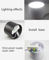 Surface Mounted 7W 9W 12W 15W 18W 20W LED downlight  Ceiling Lamps led spot lights Ceiling Fixtures Lighting Indoor Light