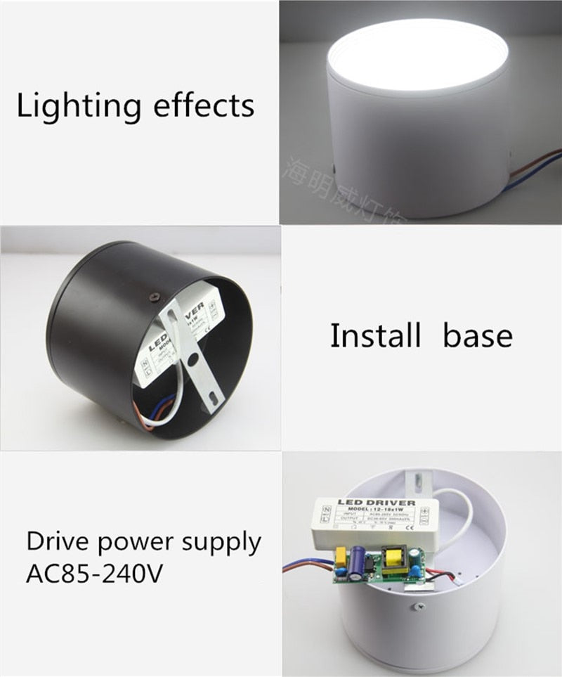 Surface Mounted 7W 9W 12W 15W 18W 20W LED downlight  Ceiling Lamps led spot lights Ceiling Fixtures Lighting Indoor Light