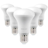 E27 LED Downlights Bulb with 8W,2700K,6000K(R63/Non-Dimmable/120° Beam Angle with Milky Diffuser/Spot light/Reflector) Pack of 5