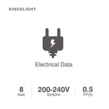 E27 LED Downlights Bulb with 8W,2700K,6000K(R63/Non-Dimmable/120° Beam Angle with Milky Diffuser/Spot light/Reflector) Pack of 5