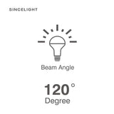 E27 LED Downlights Bulb with 8W,2700K,6000K(R63/Non-Dimmable/120° Beam Angle with Milky Diffuser/Spot light/Reflector) Pack of 5