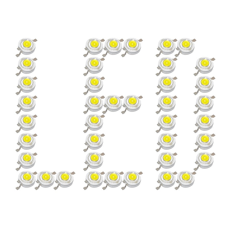 High Power LED Chip SMD LEDs Light-Emitting Diode 20pcs/lot 1W 100-110lm LED Light Bead For Downlight Spotlight White Blue Green