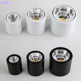 LED downlight Dimmable COB spotlight 7W 9W 12W 15W adjustable angle surface mounted light indoor lighting AC85-265V