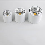 LED downlight Dimmable COB spotlight 7W 9W 12W 15W adjustable angle surface mounted light indoor lighting AC85-265V