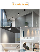 LED downlight Dimmable COB spotlight 7W 9W 12W 15W adjustable angle surface mounted light indoor lighting AC85-265V