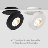 Ultra-Thin LED Ceiling Spot Light Not Dimmable 3W 5W 7W 10W Adjustable 360 Degrees Ceiling Light Indoor Lighting