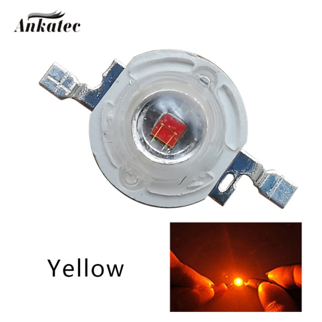 LED 1W 3W Wattage 100 Pieces LED Lighting Diode Headlight Power LED LED Flashlight For Downlight Projector LED Lamp Bulb DIY