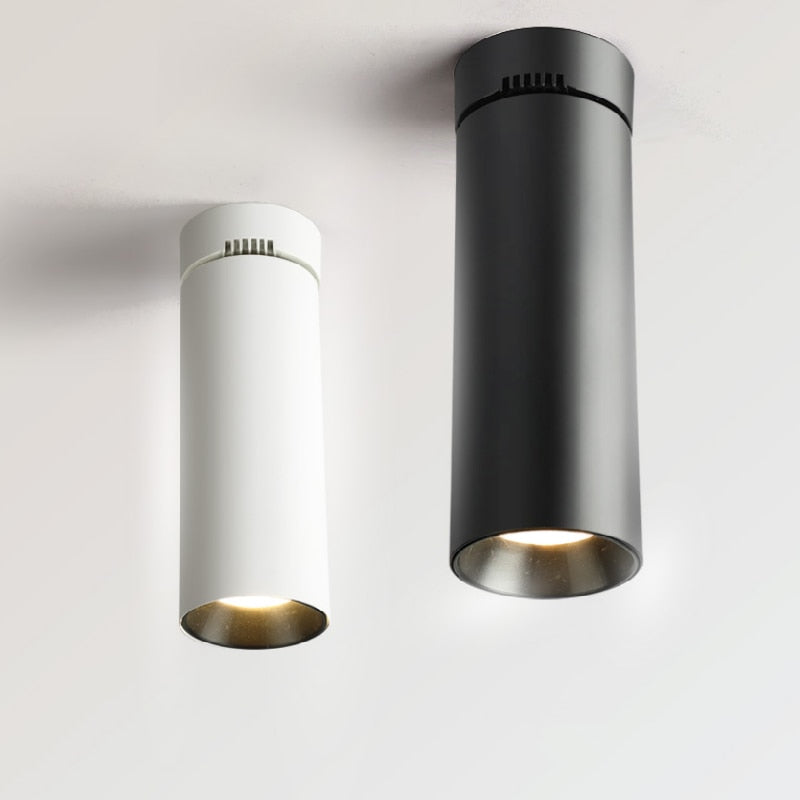 Surface-mounted folding led downlights 360° rotatable cob led ceiling spot lights 10w 15w 20w led lamps lighting