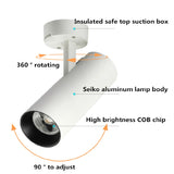 Surface-mounted folding led downlights 360° rotatable cob led ceiling spot lights 10w 15w 20w led lamps lighting