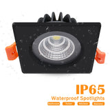 Recessed Led Downlight IP65 Waterproof Led Ceiling Lamp Square Indoor Spot Led Lamp 5W 12W 15W For Bathroom Living Room Balcony