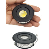 Mini COB Ceiling Light Showcase Jewery 12V 3W Cabinet Lighting LED Spot Light Cut Out Hole 40-45mm