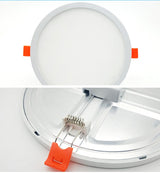 Ultra-Thin Square Panel Freely Adjustable LED 110/220V Downlight Ceiling Light Embedded Living Room Opening Light 6W 8W 15W 20W