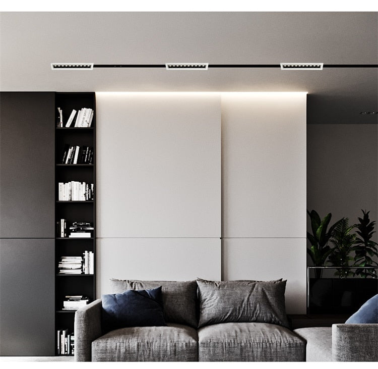 Adjust Ang Dimmable LED Downlight Spot Light Line Light Bar Creative Linear Long Strip 10W 20W 30W Living Room Corridor Recessed