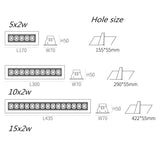Adjust Ang Dimmable LED Downlight Spot Light Line Light Bar Creative Linear Long Strip 10W 20W 30W Living Room Corridor Recessed