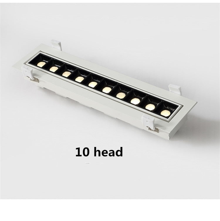 Adjust Ang Dimmable LED Downlight Spot Light Line Light Bar Creative Linear Long Strip 10W 20W 30W Living Room Corridor Recessed