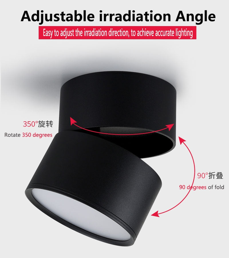 LED Downlight Ceiling Spot lights for Living Lamp 7w 12w 15w Ceiling Lighting For Kitchen Bathroom light Surface mounted