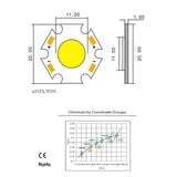 COB LED Chip Bead Lamp 3W 5W 7W 10W for Bulb Downlight Spotlight Floodlight Wall Light integrated LED Lights