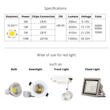 COB LED Chip Bead Lamp 3W 5W 7W 10W for Bulb Downlight Spotlight Floodlight Wall Light integrated LED Lights