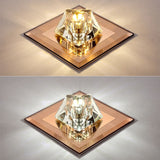 Modern and simple led diamond crystal aisle light corridor light hallway light embedded creative home downlight spotlight
