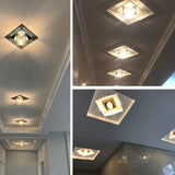 Modern and simple led diamond crystal aisle light corridor light hallway light embedded creative home downlight spotlight