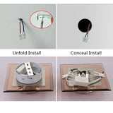 Modern and simple led diamond crystal aisle light corridor light hallway light embedded creative home downlight spotlight