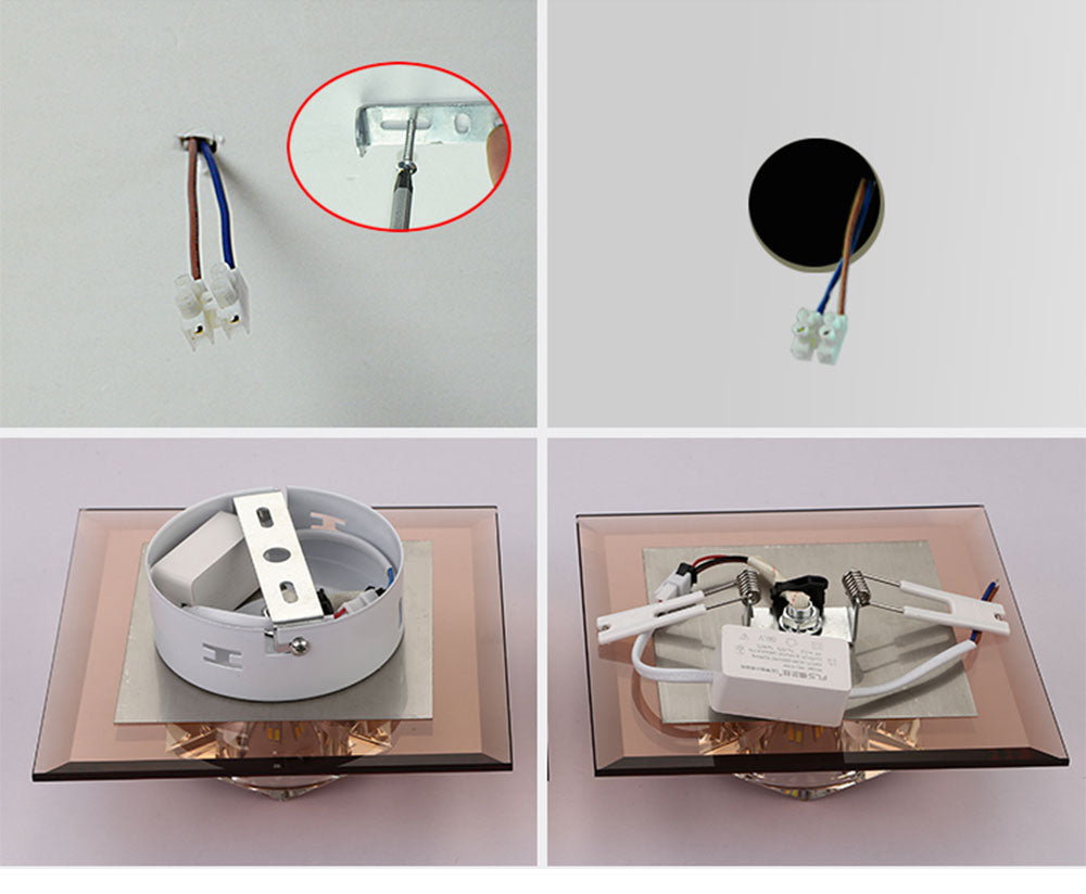 Modern and simple led diamond crystal aisle light corridor light hallway light embedded creative home downlight spotlight