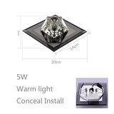 Modern and simple led diamond crystal aisle light corridor light hallway light embedded creative home downlight spotlight